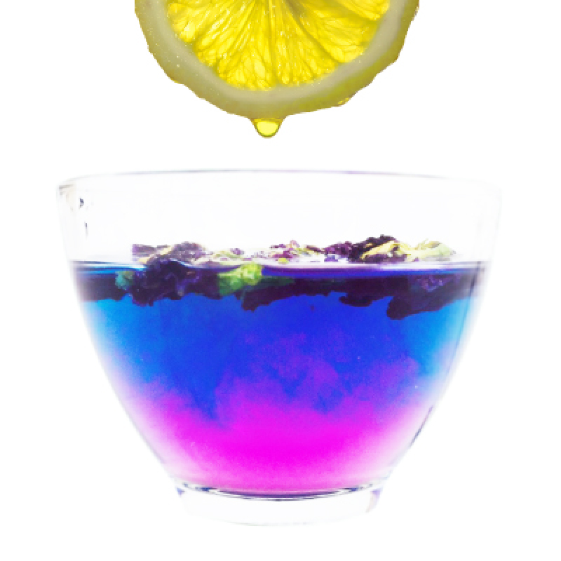Magic Tea Le thé magique qui change de couleur. Incroyable voir la vidéo!